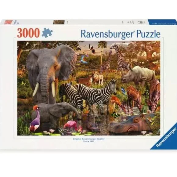 Ravensburger African Animal World 3000 Piece Puzzle - Picture 1 of 4
